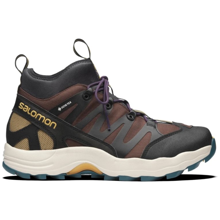 Black / Chocolate / Turquoise Salomon Xa Pro 1 Mid GTX Women\'s Sneakers | IE EV1972